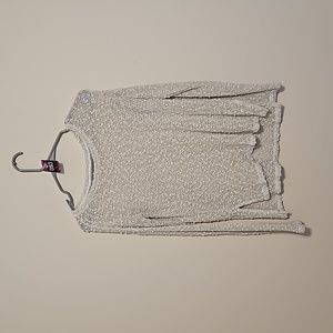 Aeropostale white and gold see through blouse.